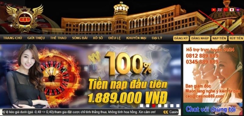 Nổ hũ Casino889 - Sân chơi trải nghiệm game slot đỉnh của chóp 1 Slot game tại Casino889 được đông đảo cược thủ yêu thích